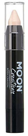 Moon Creations Face Paint Stick Body Crayons | Pale Skin | 3.2g | Sweat Proof & Water-Resistant Face Paint | Cruelty Free, Made in UK | For Kids, Adults, Fancy Dress, Festivals, Halloween