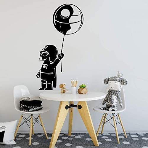 Wars Inspired Baby Darth Vader Ballon Wandtattoo Auto Laptop Star Wars Todesstern Ballon Wandaufkleber Baby Kindergarten Vinyl 56Cmhighx31Cmwide