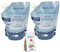 2x L' Erbolario - Bagnoschiuma Fior Di Salina - EcoRicarica da 500 ml | 2 confezioni risparmio da 500 ml l'una | Confezione Risparmio ed Ecologica + OMAGGIO Sapone Profumato Florinda