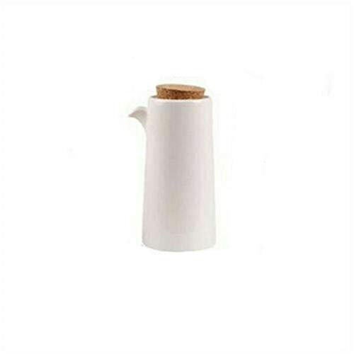 Ceramic Jug Olive Oil Vinegar Bottle Dressing Soy Sauce Pourer Cork Lid Cover (Style B)