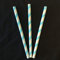 Lot de 200 pailles en papier pour milkshakes smoothies fêtes boissons et événements Bleu 10 mm