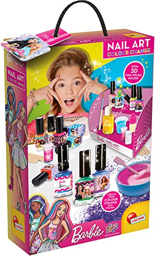 Lisciani Games - Barbie Nail Art, Color Change! Creative Game, 86016