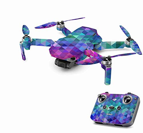 Skins4u Aufkleber Folie kompatibel mit DJI Mavic Mini 2 Drohne Skin Vinyl Skins Schutzfolie Wrap Folierung Sticker Charmed