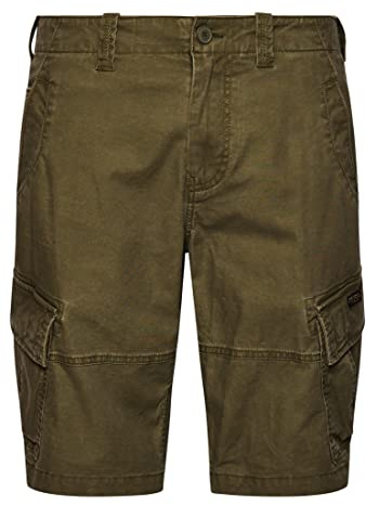Superdry Herren Core Cargoshorts aus Bio-Baumwolle Authentisch Kaki 30