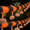 SHONCO Halloween Deko Set, Girlande, Dekoration, Banner, Kürbis Papier Hängendeko für Party