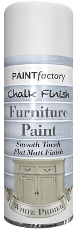 Classic Signature - 3 x Chalk Finish White Primer Spray Paint 400ml - Aerosol Furniture Spray Paint Smooth Touch Matt FinishHome and Office