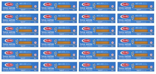 Barilla Pasta Nudeln Glutenfreie Spaghetti aus köstlichem Mais und Reis – perfekt für Menschen mit Zöliakie oder Glutenunverträglichkeit, 24er Pack (24x 400 g)