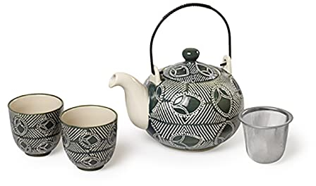 TEA SHOP - Set Kimasai - Juego de té de porcelana - Ideal para regalo