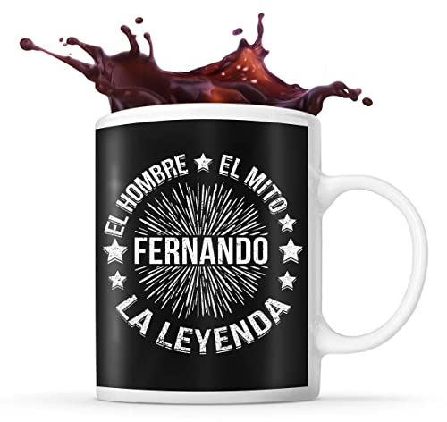 Planetee Taza Nombre Fernando El Hombre El Mito La Leyenda con estrellas