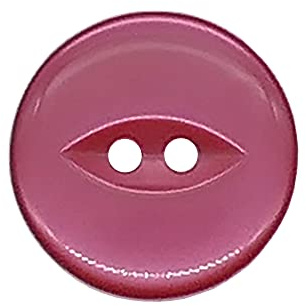 The Bead Shop 20 Pack Round Fish Eye Buttons, Baby Buttons, Sewing, Knitting & Crafts - Red 19mm / 30 Lignes