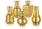 Glassam Gold Blume Vase Set Von 5, Kleine Glasvasen Für Dekor Moderne Knospenvasen Für Blumen Goldene Dekorative Vasen Für Wohnkultur Goldene Vasen Wohnzimmerdekorationen Hochzeitstisch Mittelstücke