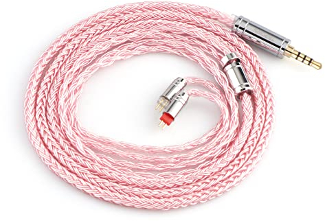 Tripowin Zonie 16 Core IEM Kabel, Versilbertes Kopfhörer Verlängerungskabel für 7hz Zero Dioko Timelesss AE TINHIFI T2 T3 PLUS