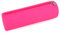 Oyachic Silicone Trousse Scolaire Pencil Case Ronde Sac à Crayons Ecole Papeterie Organisateur pour Stylos Maquillage Collégiens Adulte Ado (Rose Red)