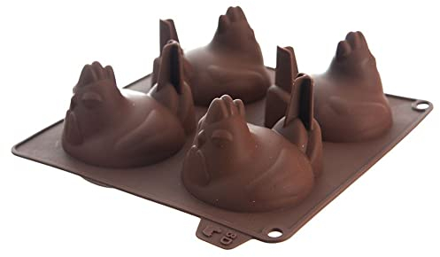 Silikonform Form für Kekse und Pralinen Backform Pralinenform orange Huhn Küken