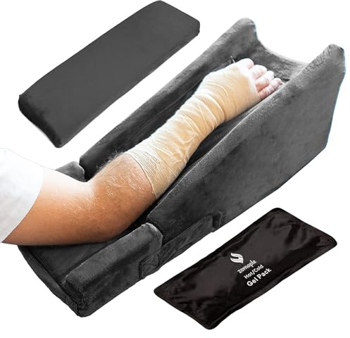 Zomaple 3-teiliges Armerhöhungskissen mit Gel-Pack für Handgelenk- und Ellenbogen-Erholung