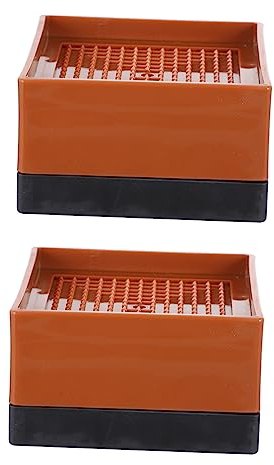 Uonlytech 2 Pièces Rehausseur De Pied De Lit Jetés De Canapé pour Canapé Élévateurs De Hauteur De Table Meubles De sous-Verre Contremarche De Table Plastique Table Basse Coussin De Meuble