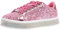 LUCKY STEP Damen-Plateau-Glitzer-Sneaker | Funkelnde Bling Shiny Dressy Bedazzled Hochzeits-Walking Schuhe (Heißes Rosa/Mehrfarbig, 11US-42EU-9UK)