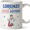 Mugffins Tazza Personalizzata in ceramica per DOTTORE uomo 11 oz / 350 ml - In italiano - Sei Super! - Idea regalo per compleanno, anniversario, natale, laurea
