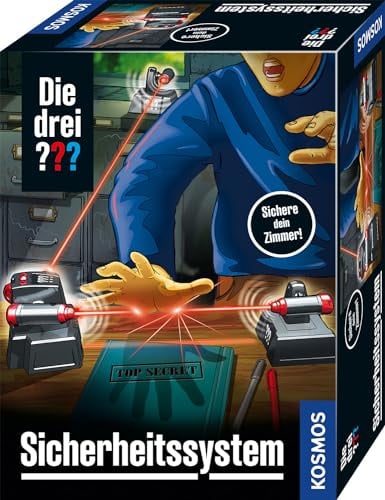 Die drei ??? Sicherheitssystem von KOSMOS 632489, Alarmanlage mit LED-Technik, Detektiv Spielzeug Set für Kinder ab 8 Jahre, sichere dein Kinderzimmer ab, Gadget, Geschenk, Die drei Fragezeichen