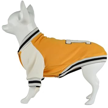 Kuccu Kuccu College-Hundejacke – Gelb mit „K“-Stickerei | Größen S–XXL M