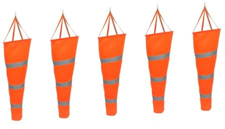 Mipcase 5 Pièces Manche à Jardin Garden Anti-Pluie jardigel de Sport Drapeau Manche à Vent Pendentif Manche à Vent Chaussettes à Vent girouette Manches à Tissu Oxford