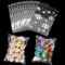 RIVIEVAL 100 Stück Zellophantüten, durchsichtige, Selbstklebende Kekstüten, Plastiktüten für Süßigkeiten zum Backen, für Kekse, Bonbons, Gebäck, Schmuck, Seifen, Karten und Desserts (17 × 23 cm)