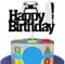 SGERUFZ Glitzer Tortendeko Gamer,Gaming Tortendeko Jungs,Gamer Kuchen Deko,Cake Topper Geburtstag Gamer,Cake Topper Happy Birthday Tortendeko Geburtstag Junge,Videospiel Torten Deko Kindergeburtstag