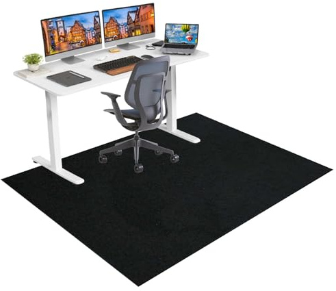Bodenschutzmatte Bürostuhl Schutzmatte für für Hartböden und Teppich 160 x 200 cm Kratzfest Schreibtischstuhl Unterlage für Parkett Laminat Gaming Teppich Stuhlmatte Bürostuhl Matte für Rollstühle