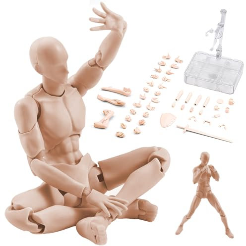 Actionfigur mit Armen PVC leere Actionfigur DIY Haut
