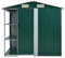 Casetta da giardino con ripiano in ferro zincato e plastica, 205 x 130 x 183 cm, ideale per capannoni da giardino e capannoni, durevole e resistente alle intemperie