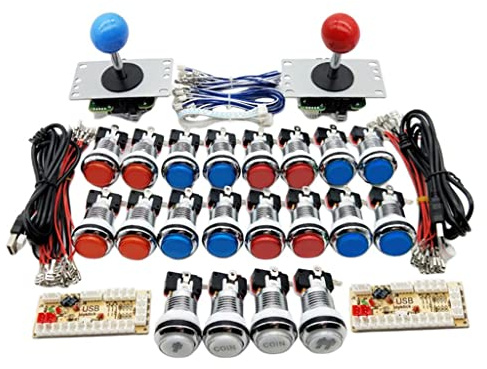 2 joueurs Arcade Boutons & Joystick Kit Contrôleur USB S Style4