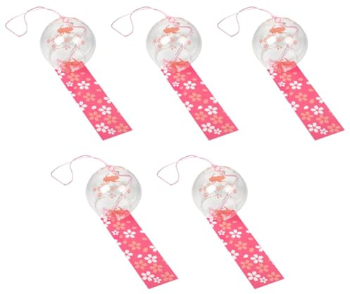 Bosiyrggrl Glass Japanese Wind Chimes Room Decoration Home Doorbell Wall Hangings Outdoor Decoration Cat