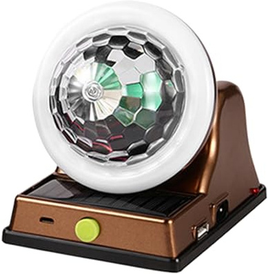 Luce discoteca Solare- Abs 5.5 Pollice Lampada Rotante, Proiettore Prato Giardino | Decorazione Paesaggio per Festa All'Aperto, Patio, Terrazza, Passerella, Natale, Matrimonio, Festival