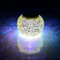 SUAVER Bunte Sphärische Mosaik Lampe,Wasserdichte LED Magic Kugel Leuchten Solar Mosaik Tischlampe für Garten, Patio, Tabelle, Zimmer (Silber)