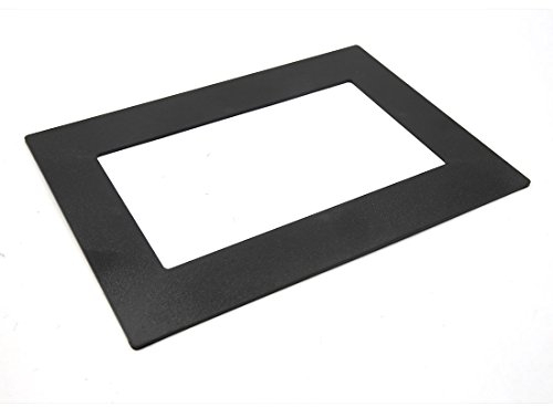 sourcing map Black Plastic Car Audio Radio Trim Frame Stereo Fascia Dash Panel