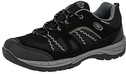 Brütting Herren Fresno Trekking-& Wanderhalbschuhe, Schwarz Grau, 39 EU