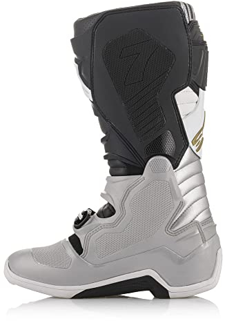 Alpinestars Tech 7 Stivali motocross (Black/Silver,8 (42))