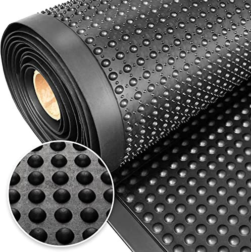 Floordirekt Arbeitsplatzmatte Bubble 90 x 933 cm - Anti-Ermüdungsmatte für Steharbeitsplätze - Naturgummi Noppenmatte für Innen & Außen - Gummimatte mit Noppenstruktur