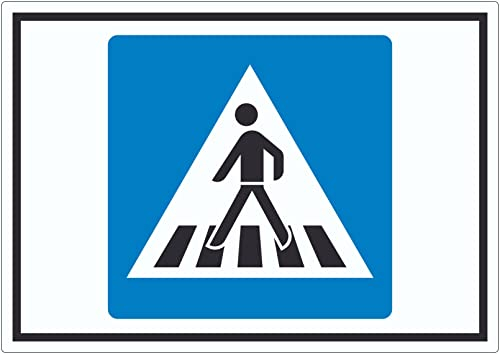 Fußgängerüberweg Symbol Aufkleber A3 (297x420mm)
