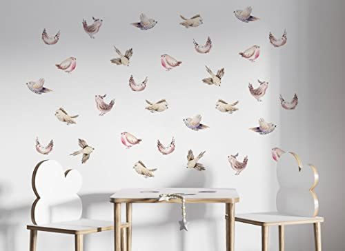 Osomhome Vögel, Tiere, Vögel am Himmel Kinderzimmer Junge Babyzimmer Wandsticker Wandaufkleber os3003
