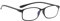 PROFLEX BluOptix mit Blaulichtfilter leicht, flexibel, kratzfest, unisex (Damen + Herren), Computerbildschirm-Technologie Lesebrille (schwarz, 2,5)