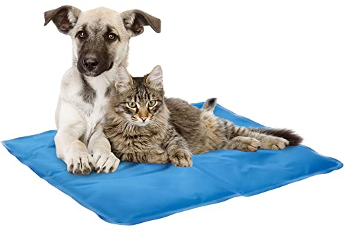 KADAX Hundekühlmatte, 50 x 40 cm, Selbstkühlendes Bett für Hunde und Katzen, Kühl Hundedecke in 4 Größen, Kaltgelpad, Kühlmatte für Haustier, Gel-Kühldecke (M)