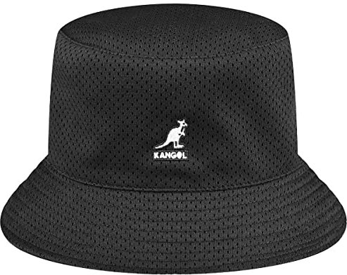 Kangol Coordinates Bucket Wendehut Fischerhut Anglerhut Sommerhut Sonnenhut Stoffhut Damen/Herren - mit Futter Sommer Frühling-Sommer - M (56-57 cm) schwarz