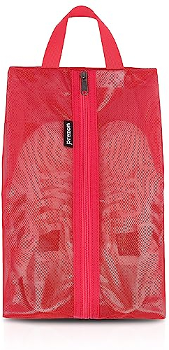 Prezon Reise Schuhbeutel, Wasserfeste TPU-Mesh, Robuster YKK-Reißverschluss, Schmutzabweisender Schuhsack, Schuhorganizer, Schuhtasche mit Reißverschluss für die Reise oder die Aufbewahrung zu Hause