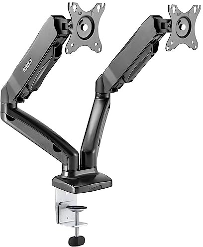 SpeaKa Professional SP-MM-910 Monitorhalterung 2 Display(s) 43,2 cm (17) - 81,3 cm (32) Schwarz Schwenkbar, Neigbar,