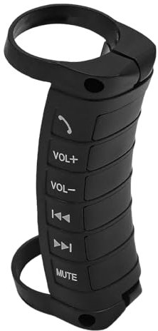 Tiardey Botón de Volante Universal,Mando a Distancia inalámbrico portátil para Coche,Controlador de música,Botones de navegación DVD