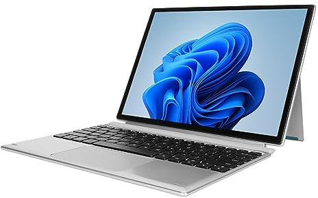 Laptop 2 in 1, Notebook con Display IPS da 12,3 Pollici 2880x1920 con Touch Screen 3K, Computer Portatili LPDDR4 da 16 GB Laptop Universitari con Tastiera Magnetica, (16+512G