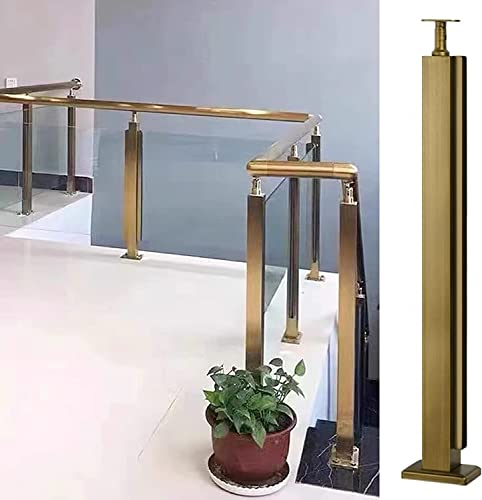 Staircase Handrail Treppengeländer Quadratischer Geländerpfosten für Kunststoff/Holz/Acryl/Glasplatte, Outdoor Balkon Deck Geländer Handlauf System mit Handlaufanschlüssen for Indoor and Outdoor ( Col