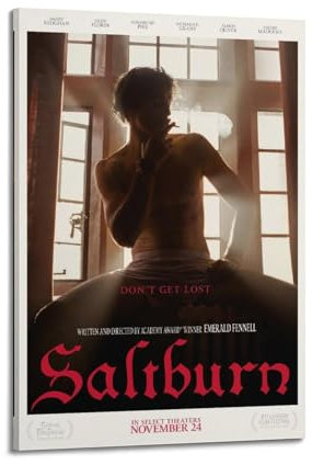 ceok Saltburn Moive Poster Wandkunst Dekor Druck Bild Gemälde für Wohnzimmer Schlafzimmer Dekoration 40 x 60 cm Rahmenstil