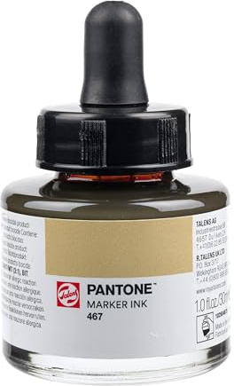 Talens | Pantone Marker-Tinte 30 ml 467 | Flüssige Tinte + Marker-Nachfüllung | Wasserbasierte, pigmentierte Tinte in 108 Pantone-Farben